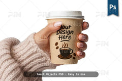 Realistic Coffee Cup Mockup - CraftNest - Digital Crafting and Art