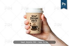 Realistic Coffee Cup Mockup Template - CraftNest - Digital Crafting and Art