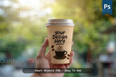 Realistic Coffee Cup Mockup Template - CraftNest - Digital Crafting and Art