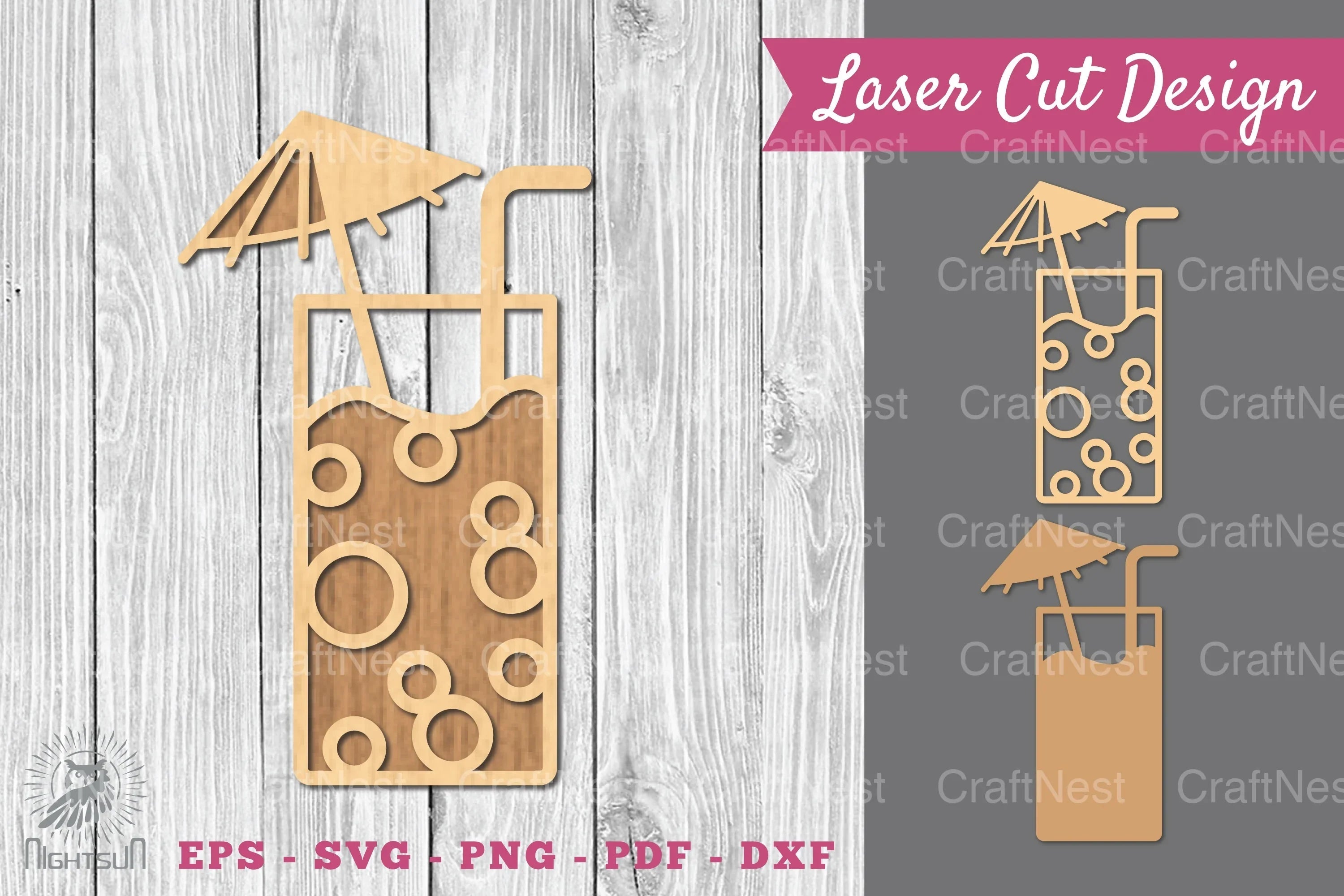 Cold Drinks Laser Cut Decoration Clipart Bundle - CraftNest - Digital Crafting and Art