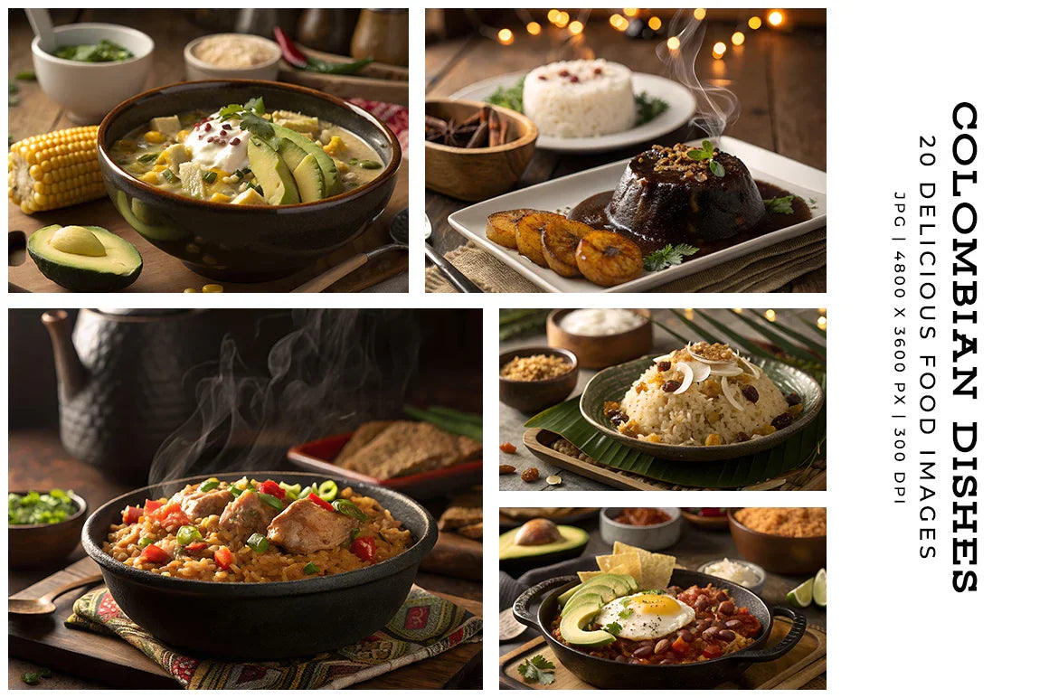 Colombian Dishes - Stock Images - CraftNest - Digital Crafting and Art