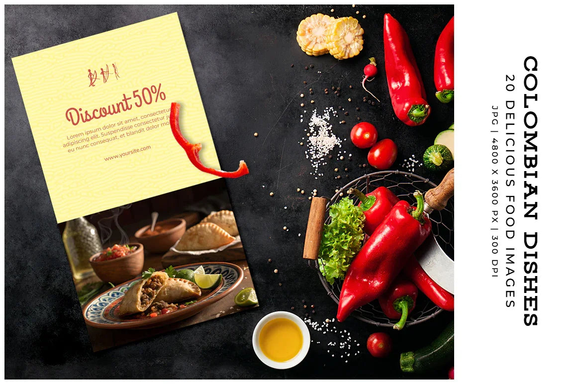 Colombian Dishes - Stock Images - CraftNest - Digital Crafting and Art