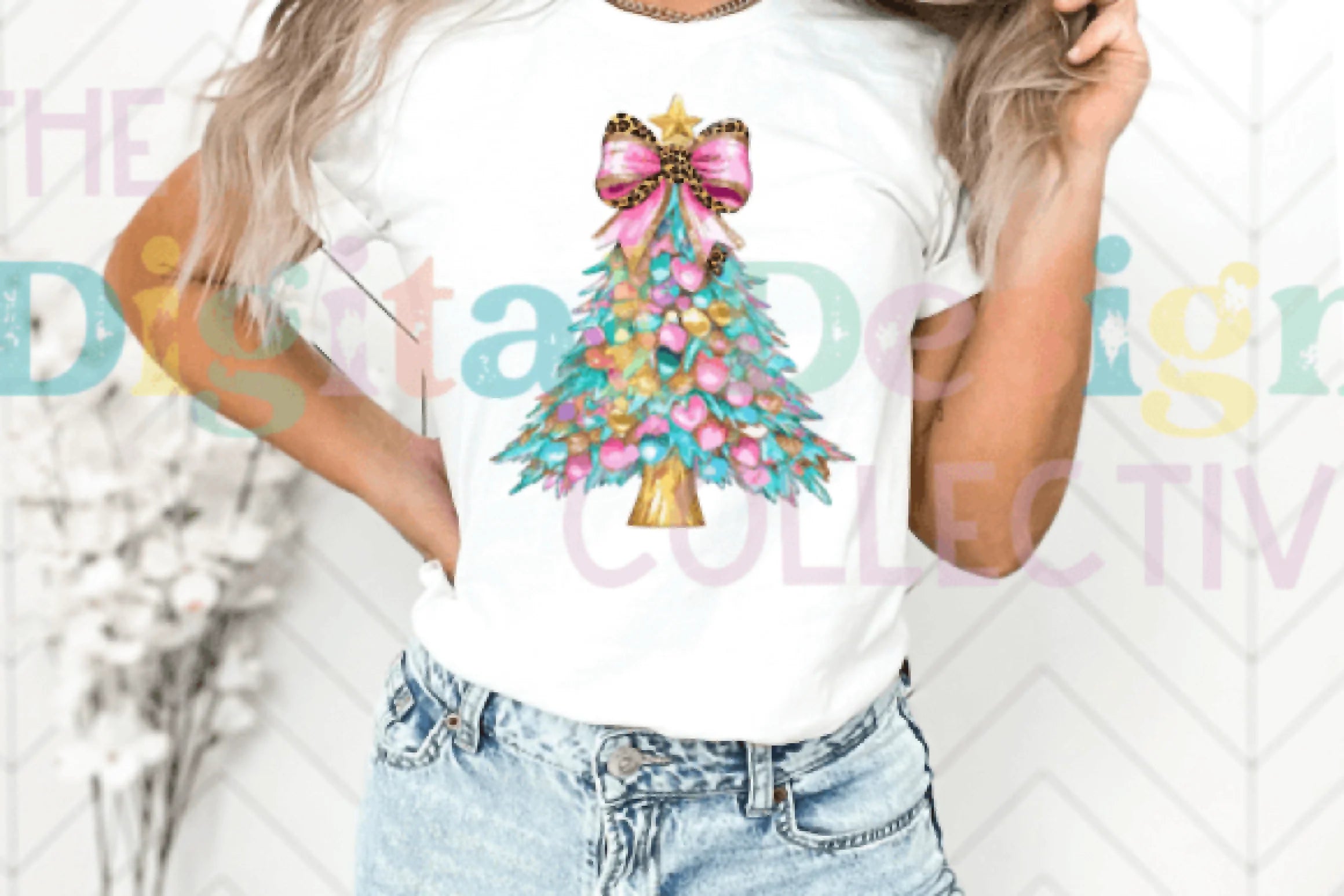 Coquette Glitter Christmas Tree Clipart Bundle - CraftNest - Digital Crafting and Art