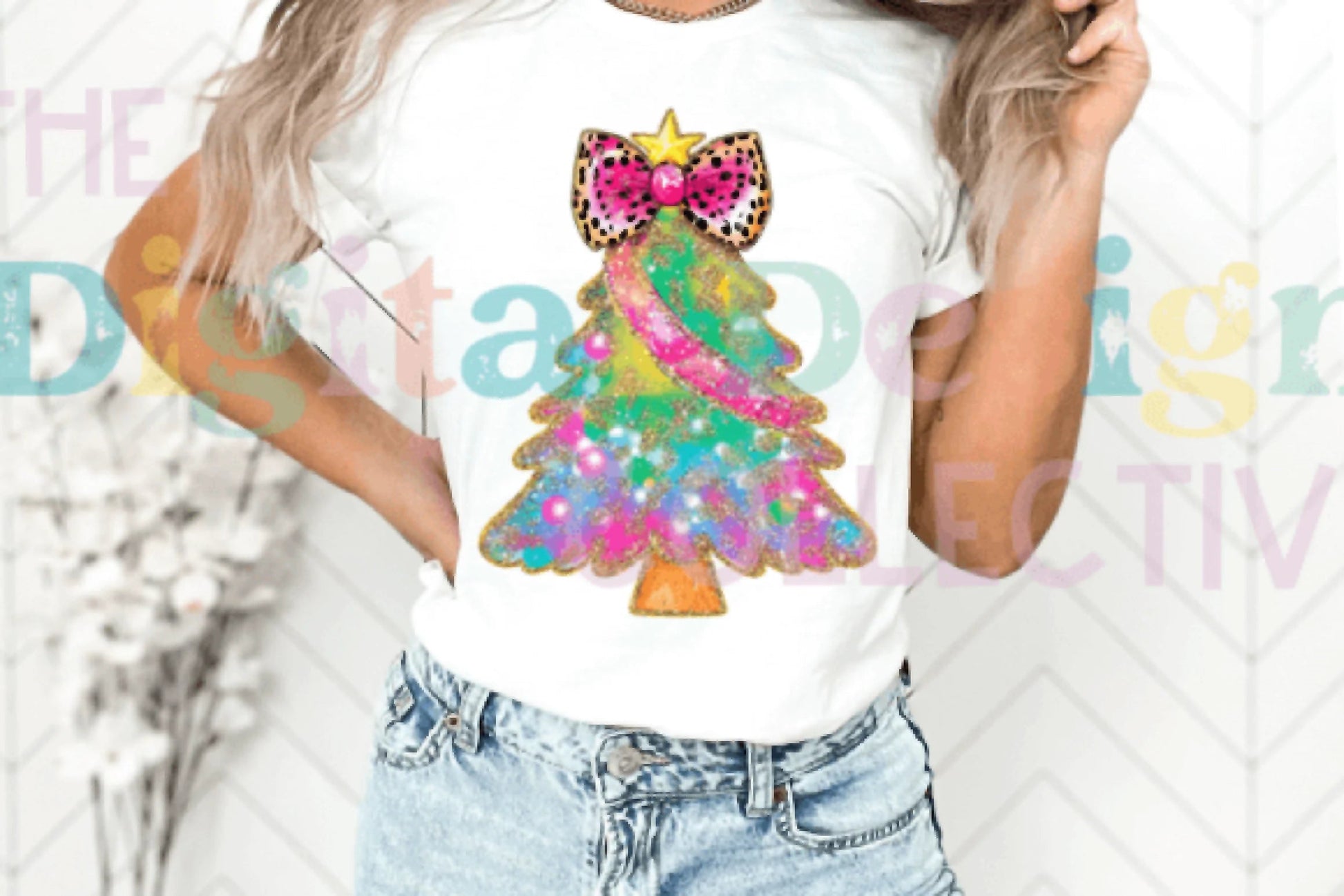 Coquette Glitter Christmas Tree Clipart Bundle - CraftNest - Digital Crafting and Art