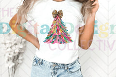 Coquette Glitter Christmas Tree Clipart Bundle - CraftNest - Digital Crafting and Art