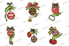 Colorful Coquette Christmas Ornament Clipart Bundle - CraftNest - Digital Crafting and Art