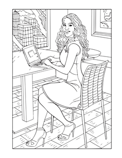 African Woman Portrait Coloring Book - CraftNest - Digital Crafting and Art