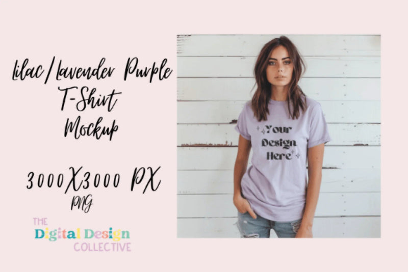 Heather Purple Bella Canvas Tee Clipart Bundle - CraftNest - Digital Crafting and Art