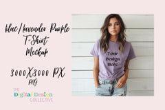 Heather Purple Bella Canvas Tee Clipart Bundle - CraftNest - Digital Crafting and Art