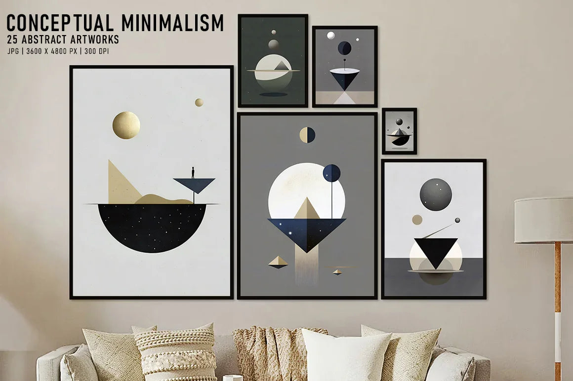 Conceptual Minimalism - Wall Art - CraftNest - Digital Crafting and Art