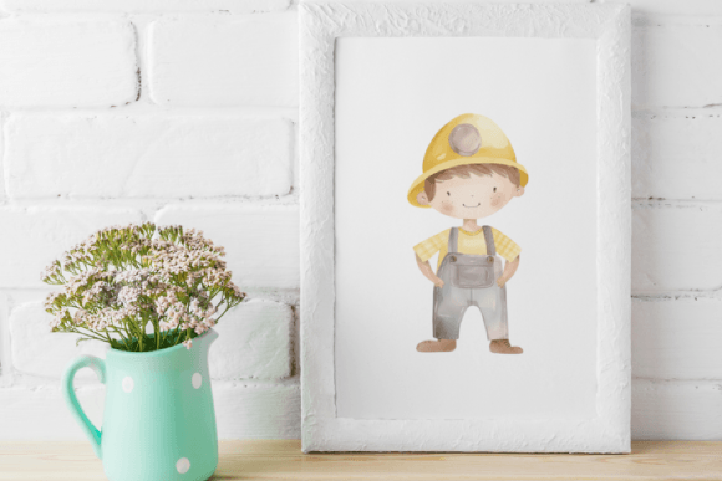 Construction Kids Clipart Bundle