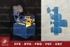 Construction Work Papercut Lantern Clipart Bundle