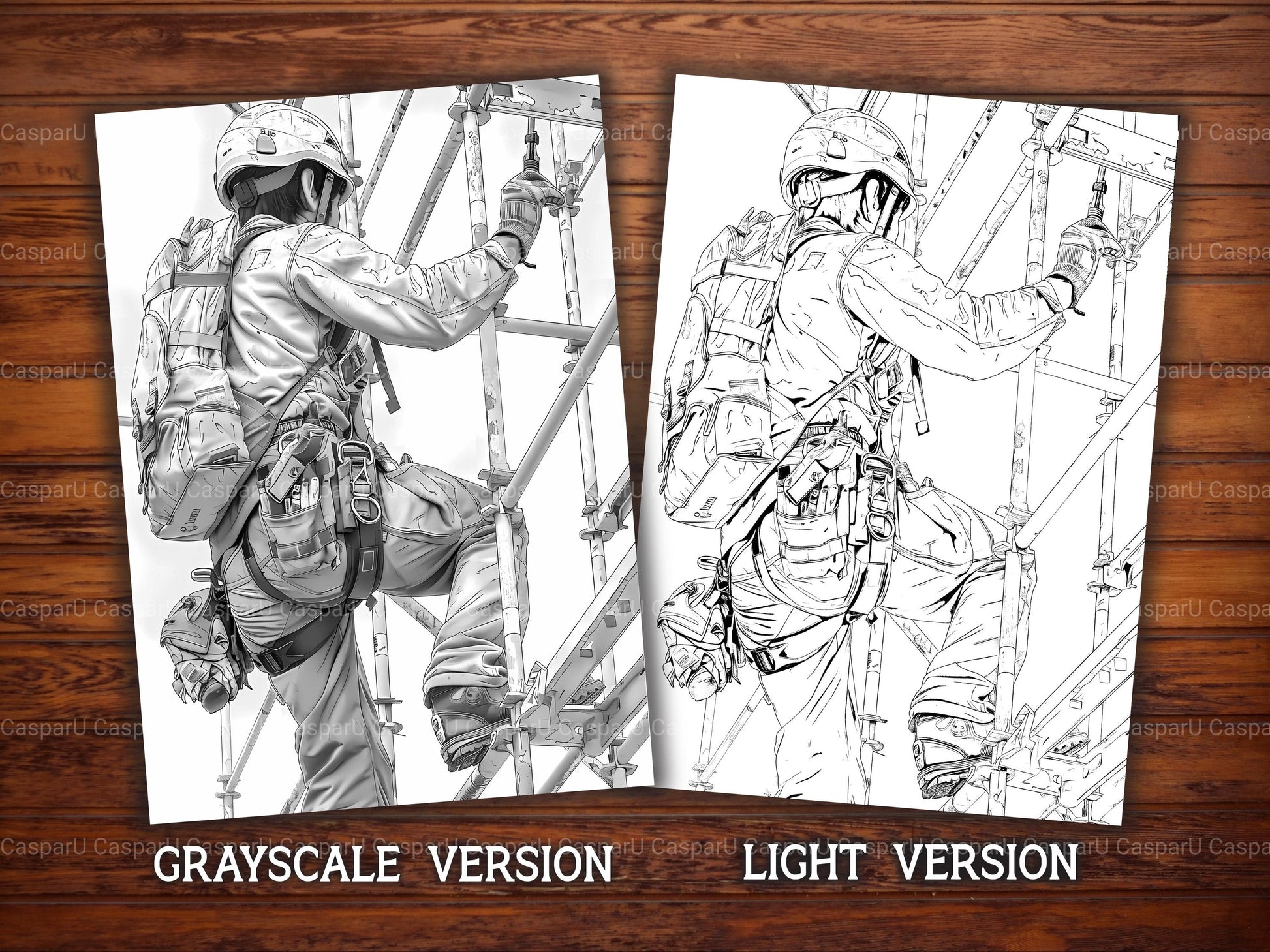 Construction Worker Coloring Books - CraftNest - Digital Crafting and Art