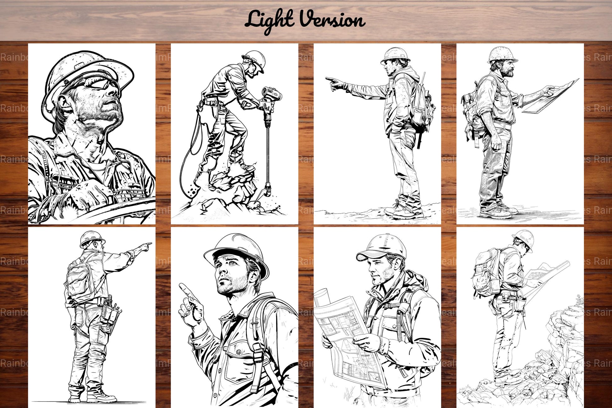 Construction Worker Coloring Books - CraftNest - Digital Crafting and Art
