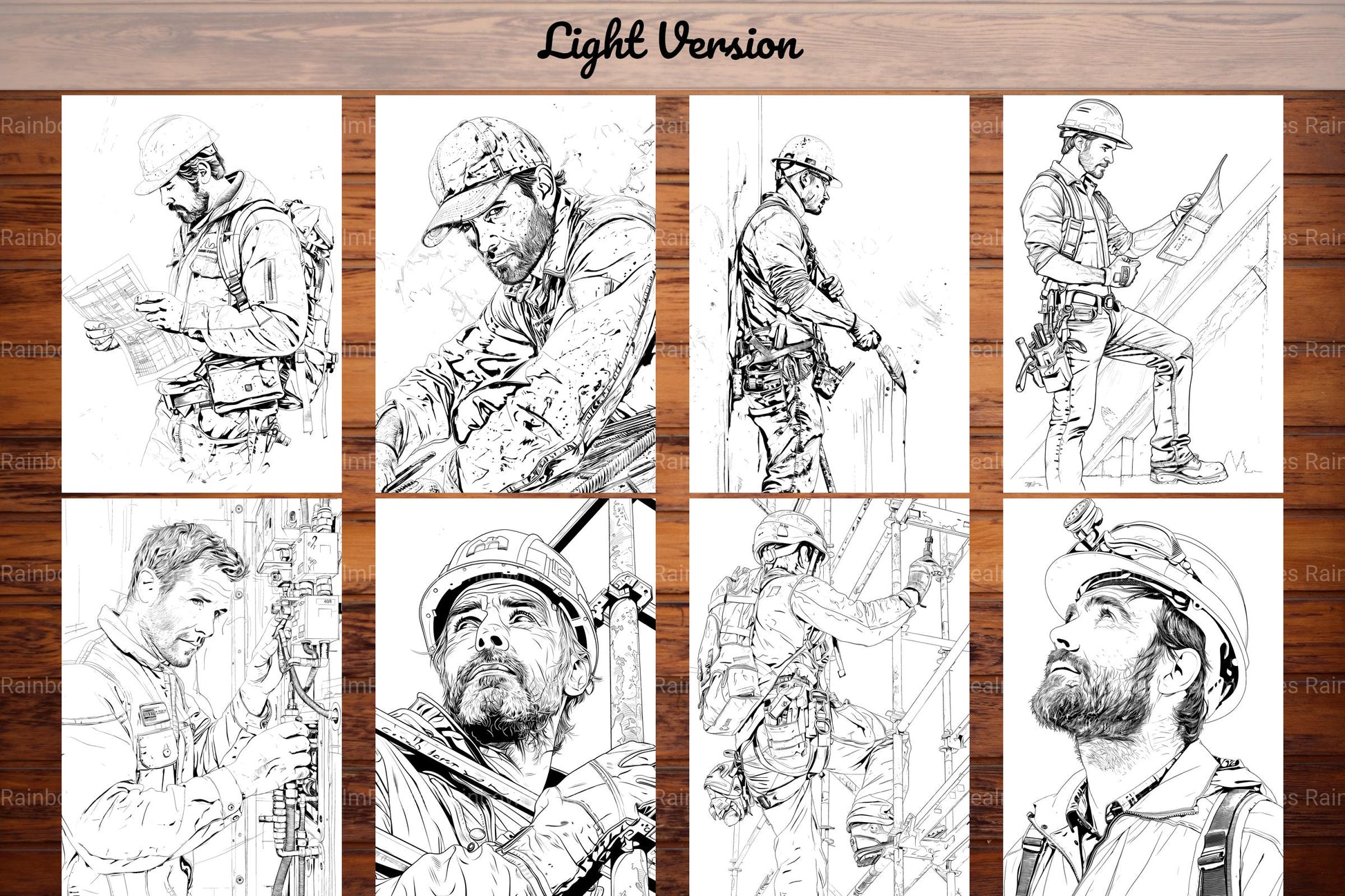 Construction Worker Coloring Books - CraftNest - Digital Crafting and Art