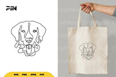 Continuous Line Dog SVG Bundle - CraftNest - Digital Crafting and Art