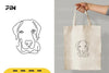 Continuous Line Dog SVG Bundle