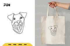 Continuous Line Dog SVG Bundle - CraftNest - Digital Crafting and Art