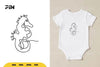 Continuous Line Seahorse SVG Bundle