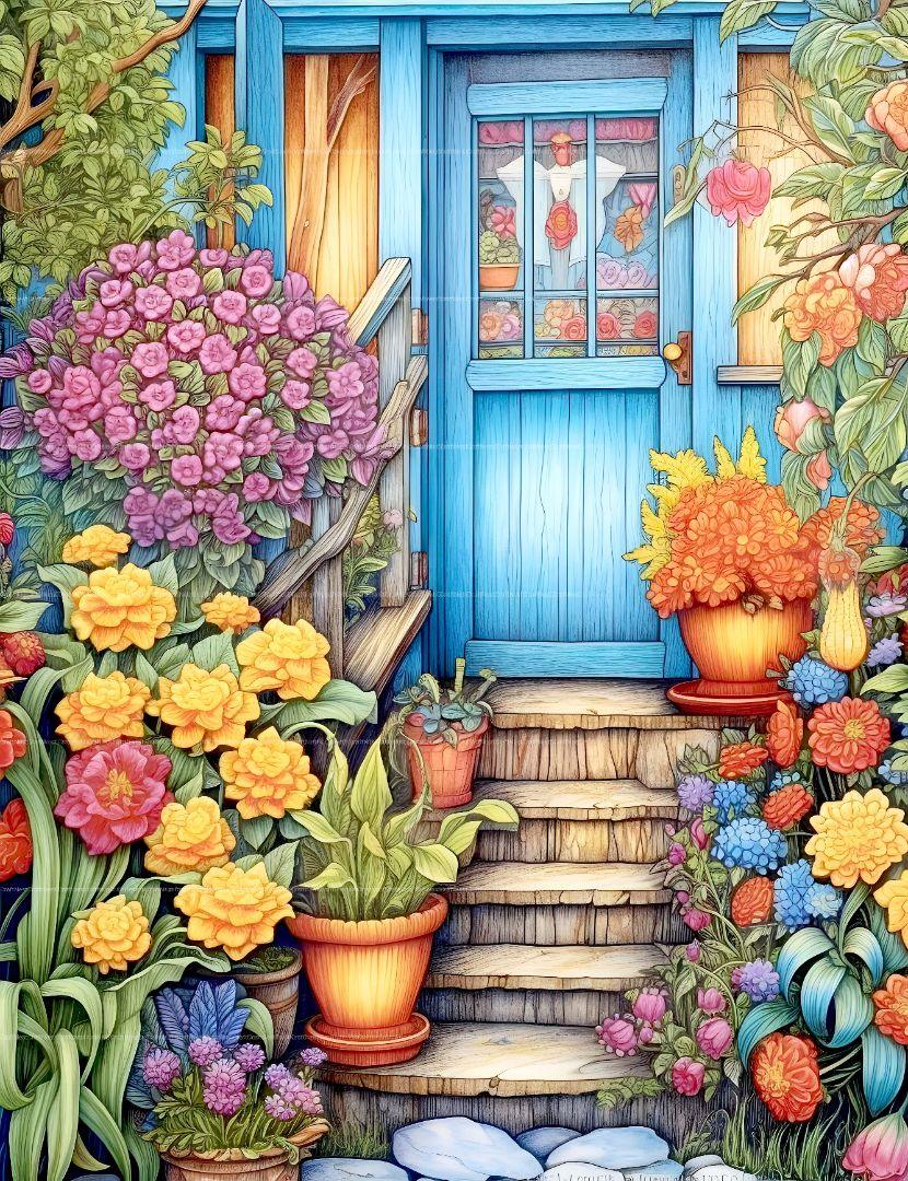 Spring Garden Coloring Book - CraftNest - Digital Crafting and Art