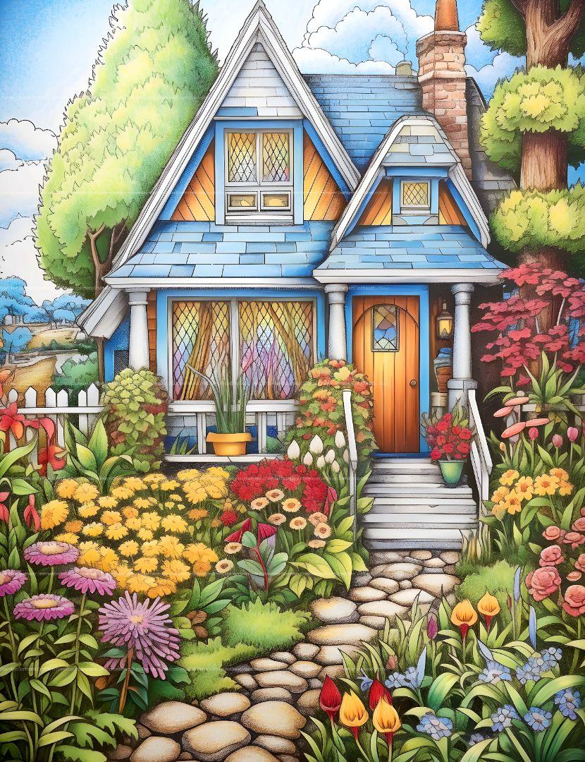 Spring Garden Coloring Book - CraftNest - Digital Crafting and Art