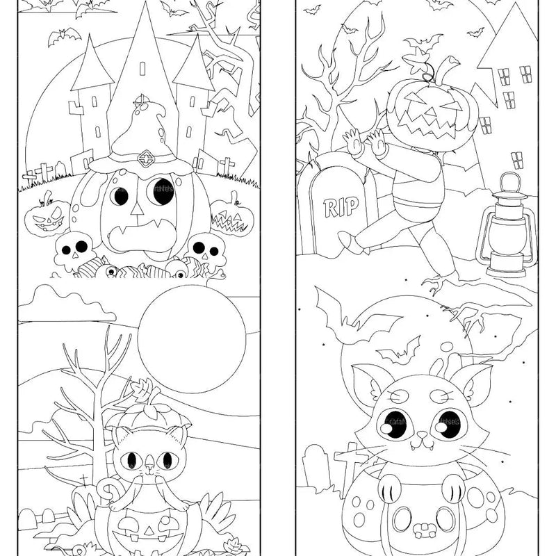 Kids Halloween Ghost Coloring Book - CraftNest - Digital Crafting and Art