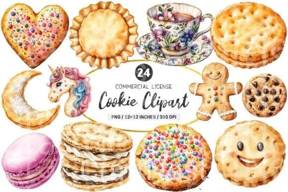 Cookie Clipart Bundle - CraftNest - Digital Crafting and Art