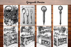 Cooking and Baking Coloring Books - CraftNest - Digital Crafting and Art