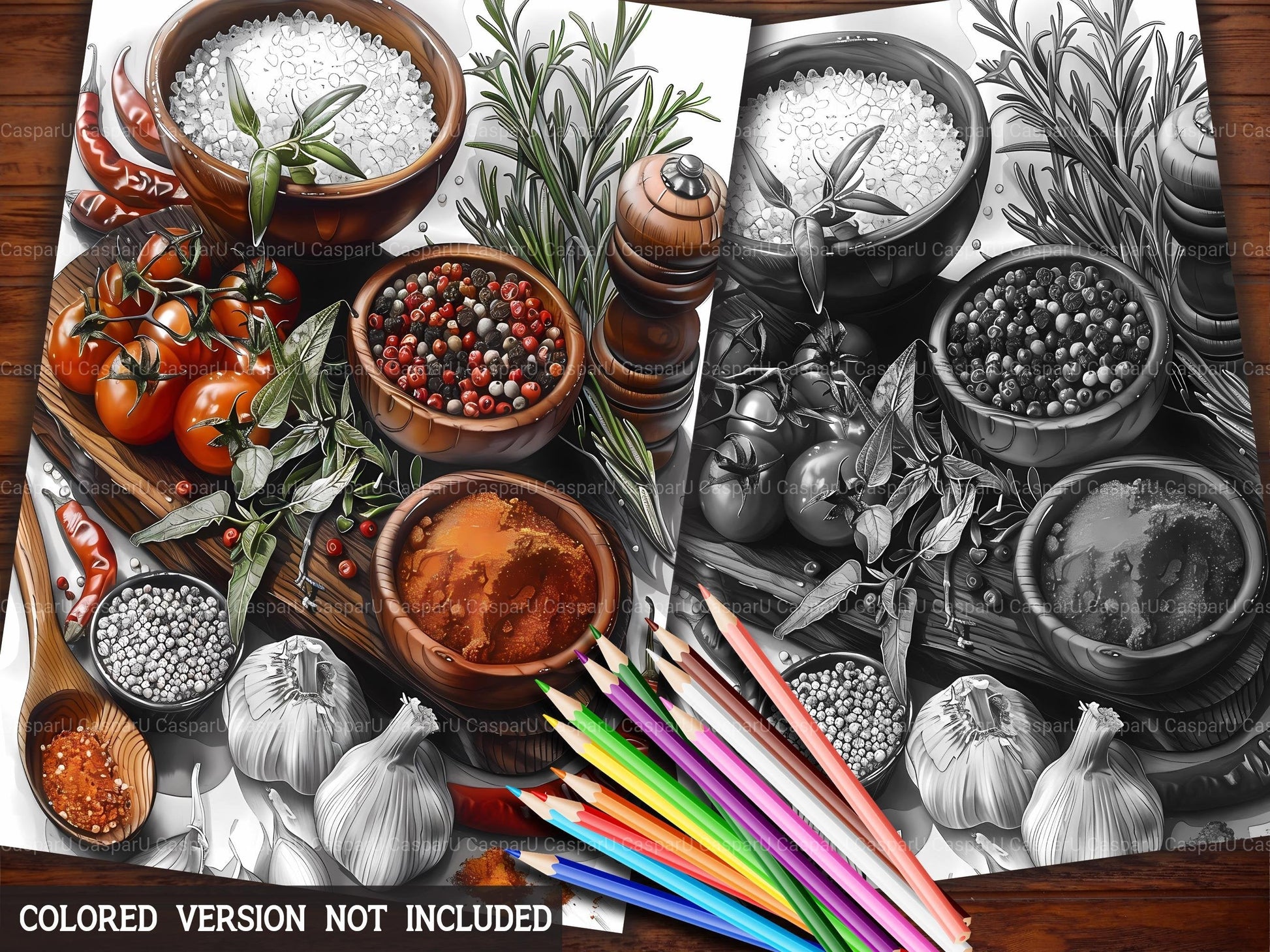 Cooking and Baking Coloring Books - CraftNest - Digital Crafting and Art