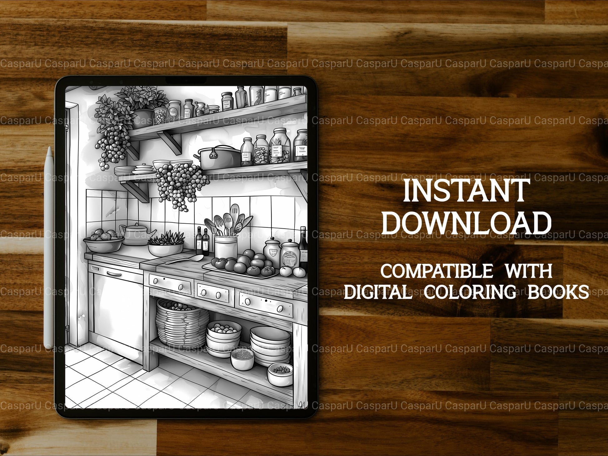 Cooking and Baking Coloring Books - CraftNest - Digital Crafting and Art