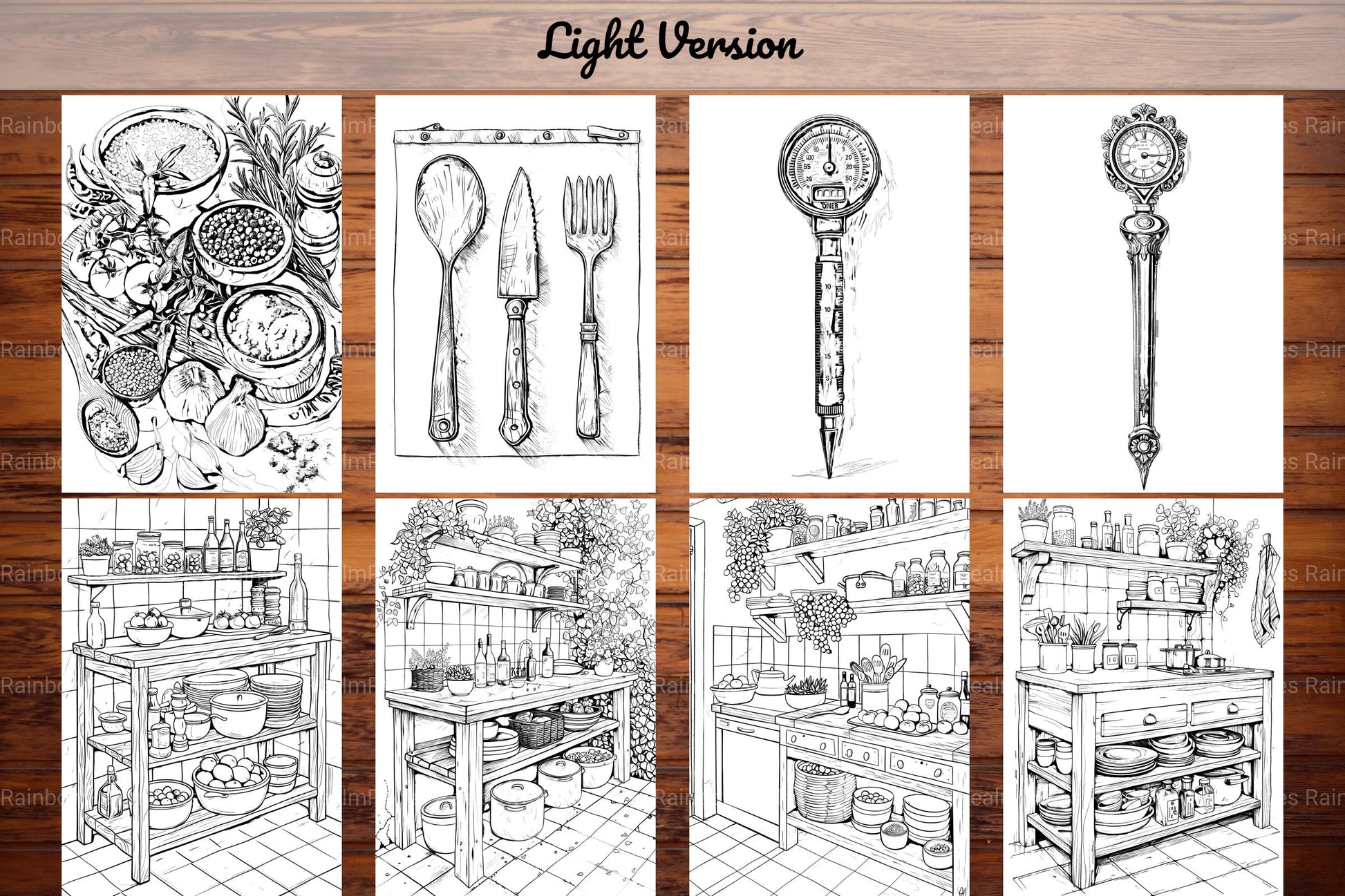 Cooking and Baking Coloring Books - CraftNest - Digital Crafting and Art