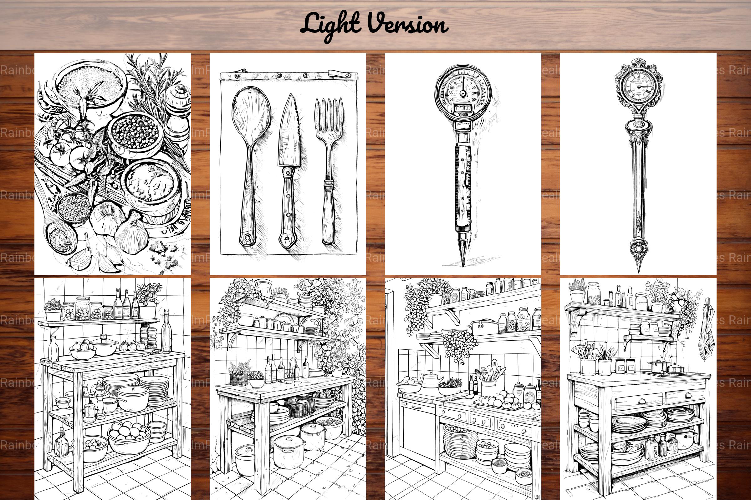Cooking and Baking Coloring Books - CraftNest - Digital Crafting and Art