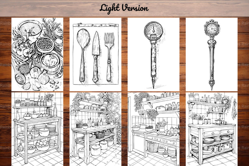 Cooking and Baking Coloring Books - CraftNest - Digital Crafting and Art