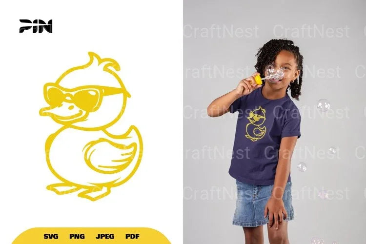 Cool Duck Wearing Sunglasses Clipart Bundle - CraftNest - Digital Crafting and Art