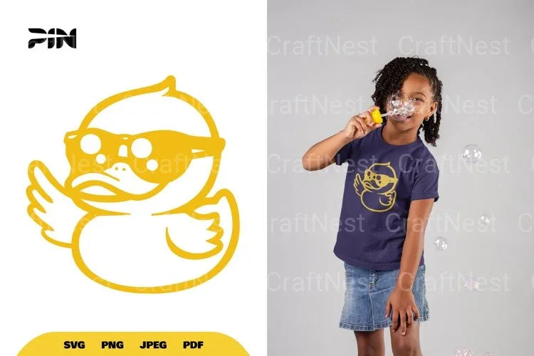 Cool Duck Wearing Sunglasses SVG Bundle - CraftNest - Digital Crafting and Art