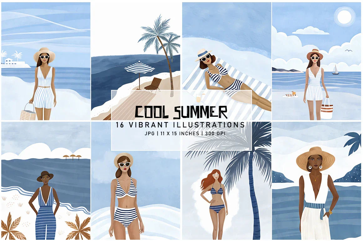 Cool Summer - Wall Art - CraftNest - Digital Crafting and Art
