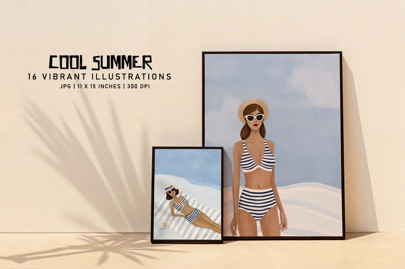 Cool Summer - Wall Art - CraftNest - Digital Crafting and Art