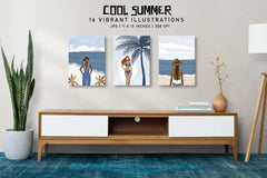 Cool Summer - Wall Art - CraftNest - Digital Crafting and Art