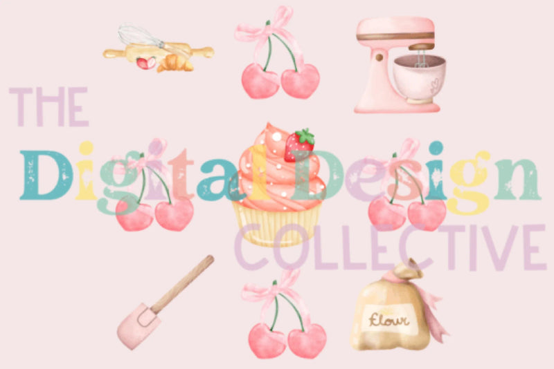 Coquette Baking Bows Clipart Bundle - CraftNest - Digital Crafting and Art