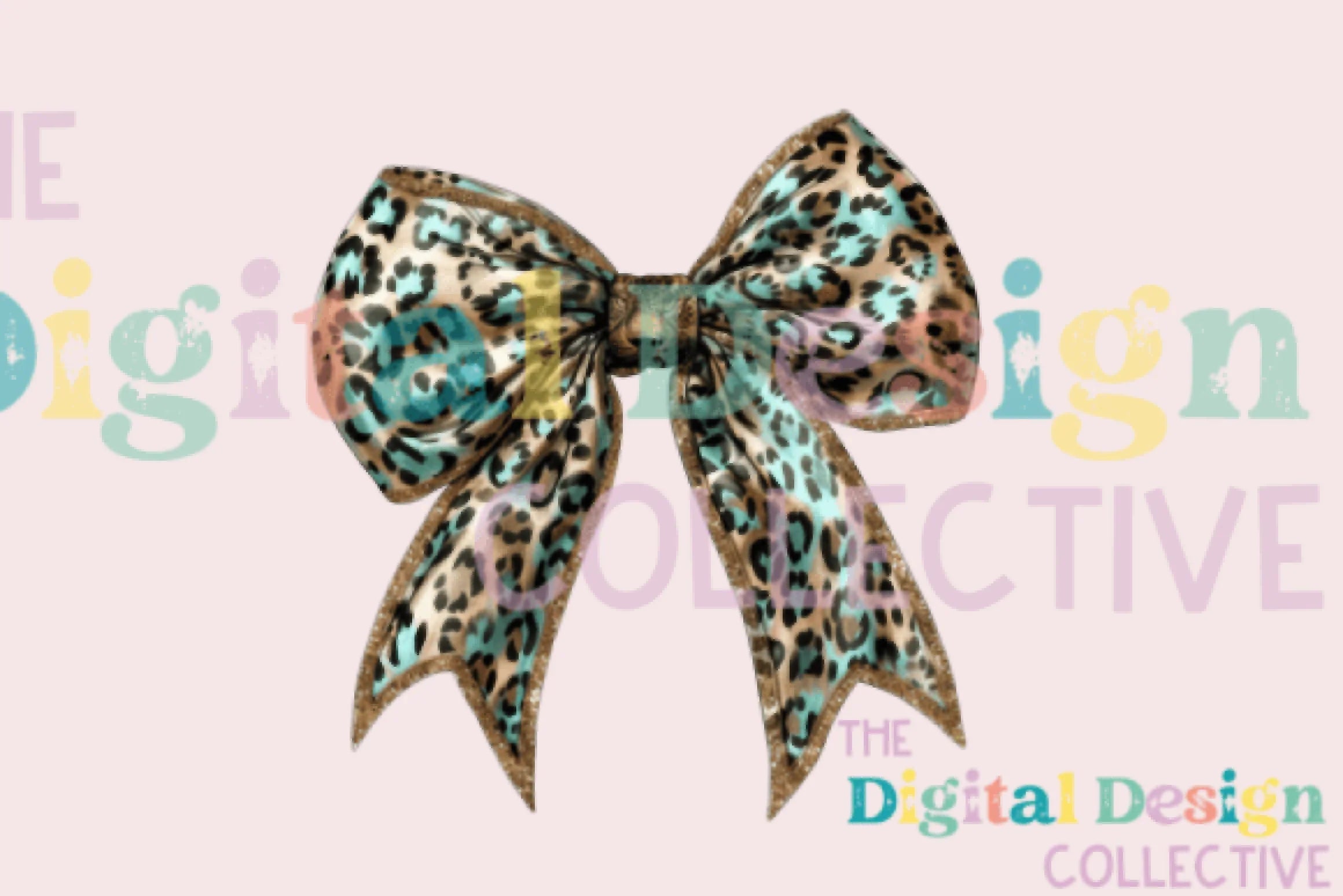 Leopard Turquoise Western Coquette Bow Clipart Bundle - CraftNest - Digital Crafting and Art