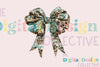 Leopard Turquoise Western Coquette Bow Clipart Bundle