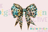 Leopard Turquoise Western Coquette Bow Clipart Bundle