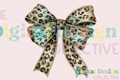 Leopard Turquoise Western Coquette Bow Clipart Bundle - CraftNest - Digital Crafting and Art