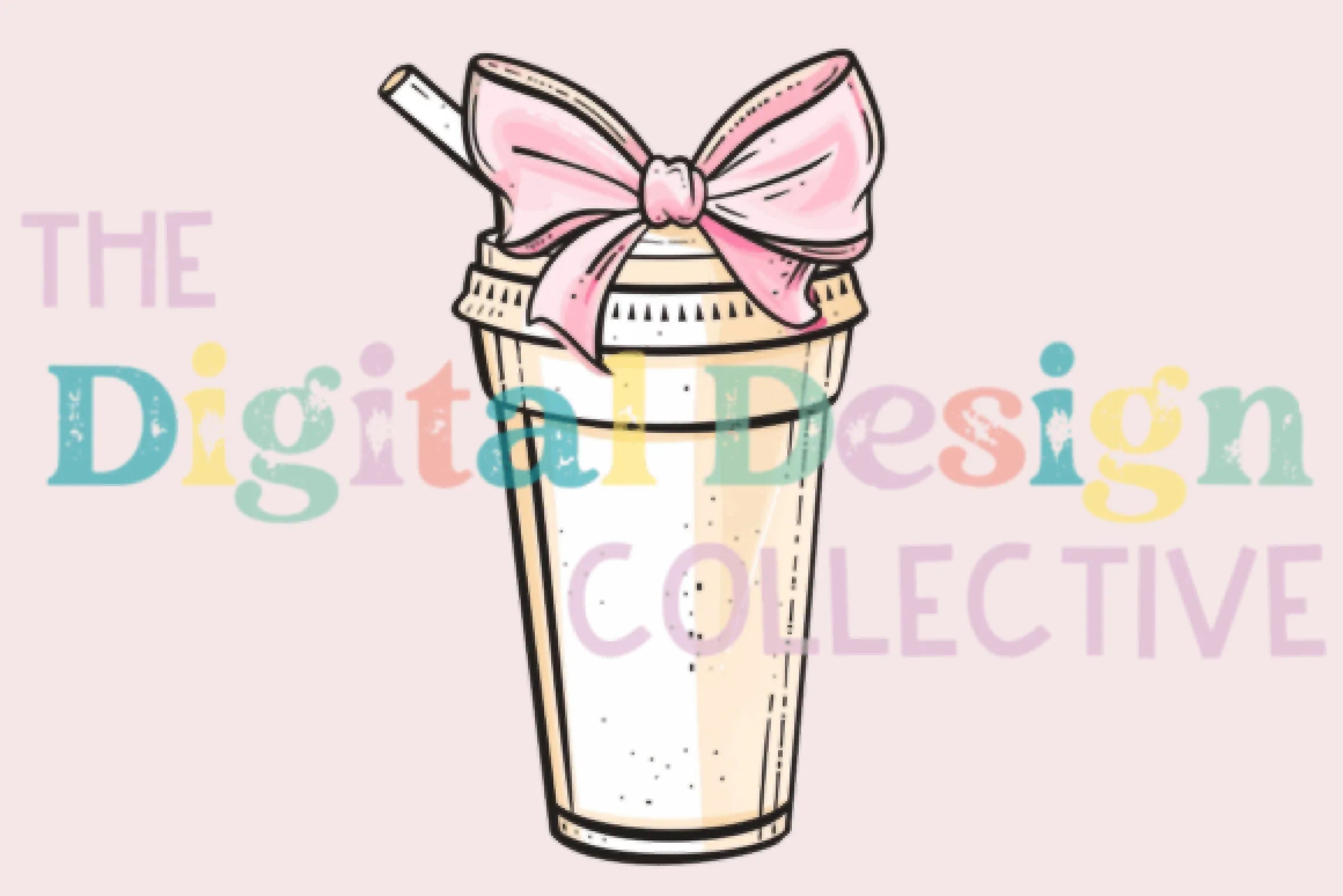 Coquette Coffee Clipart Bundle with Bow Design - CraftNest - Digital Crafting and Art
