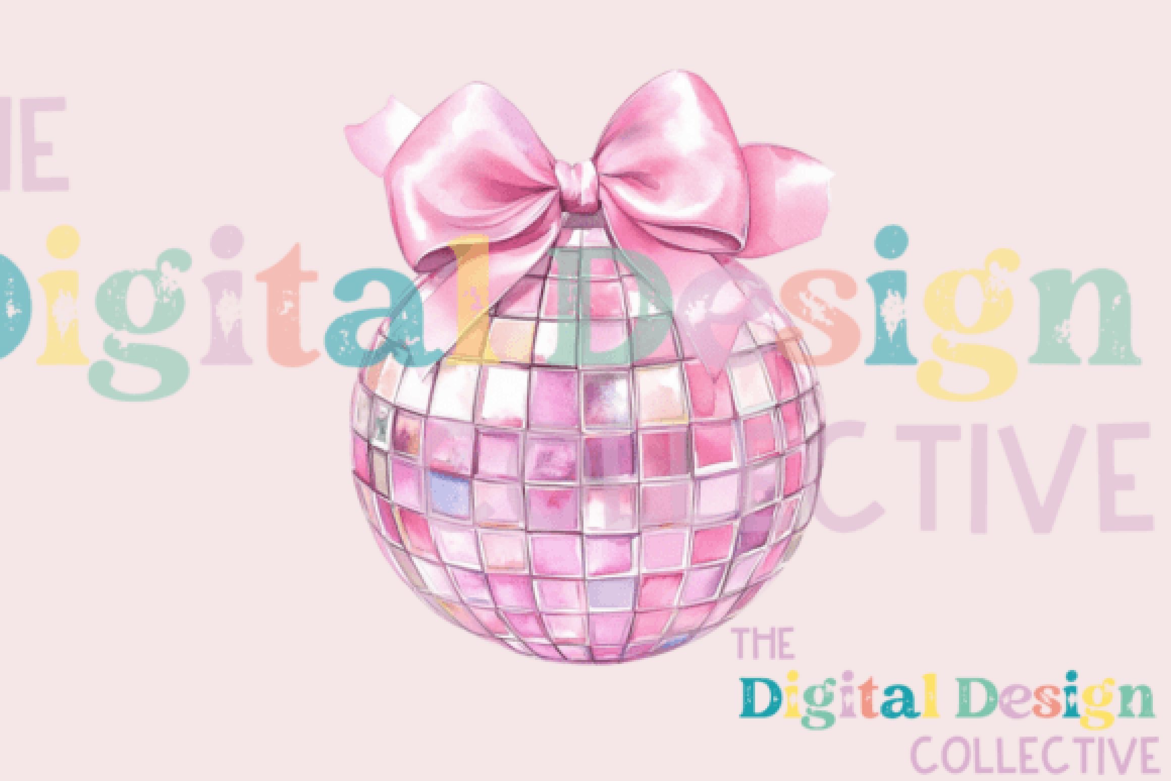 Coquette Disco Ball Clipart Bundle