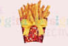 Coquette French Fries Disco Clipart Bundle