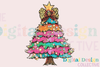 Coquette Glitter Christmas Tree Clipart Bundle