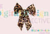 Leopard Turquoise Western Coquette Bow Clipart Bundle
