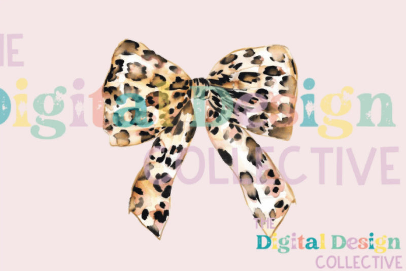 Leopard Turquoise Western Coquette Bow Clipart Bundle - CraftNest - Digital Crafting and Art