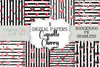 Coquette Cherry Bow Patterns Digital Paper